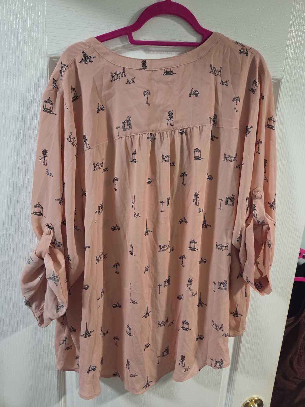 NWT Torrid Harper Georgette 3/4 Sleeve Blouse- Size 4X - Picture 5 of 8